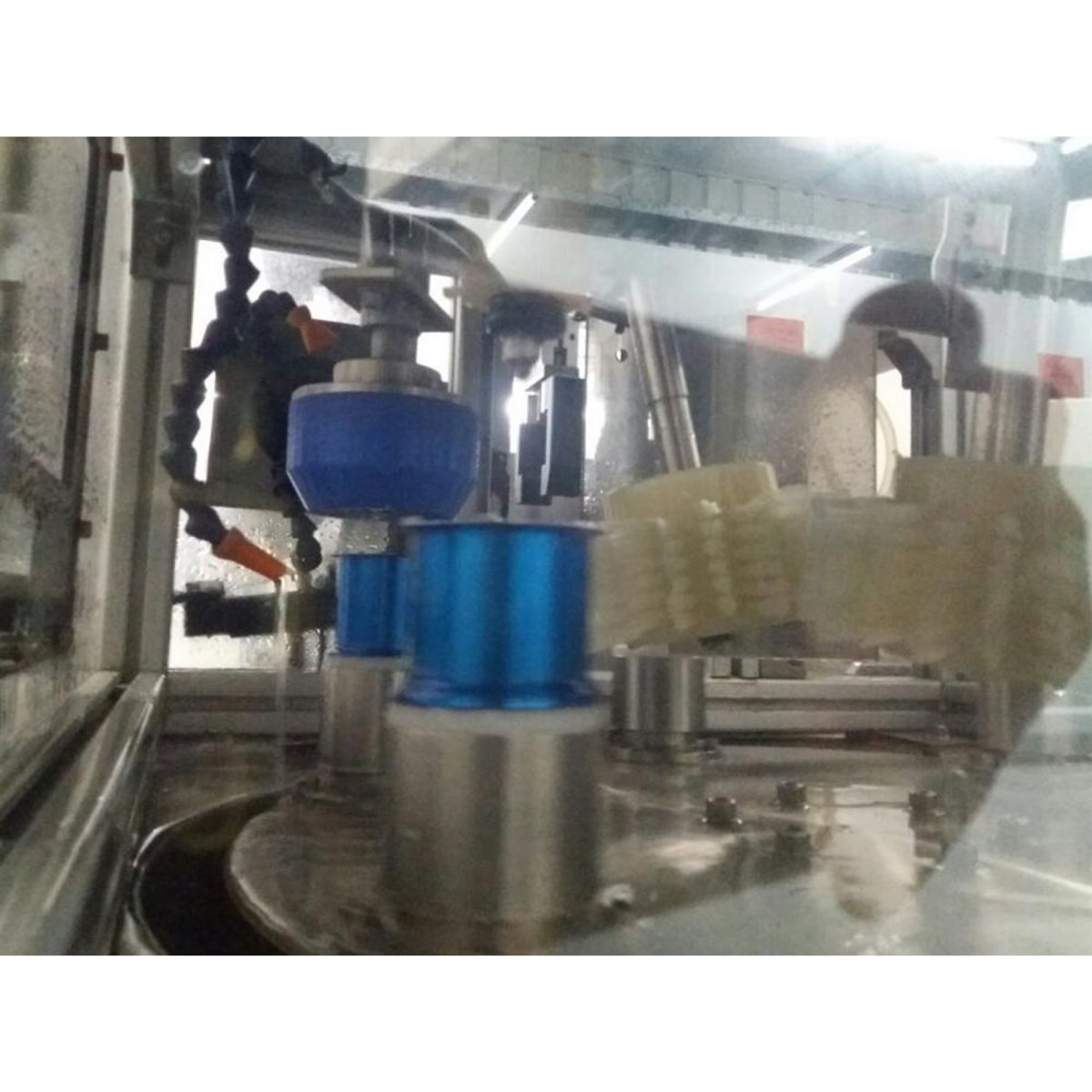 Industrial spool washing process